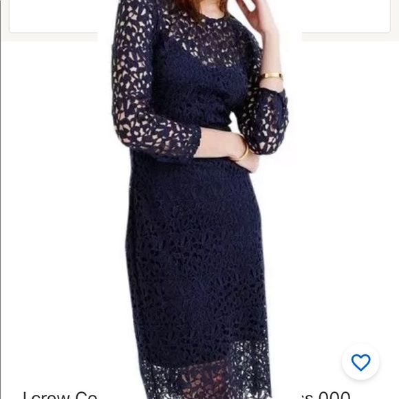 J.crew Collection Lace Sheath Dress 000 - Picture 2 of 8